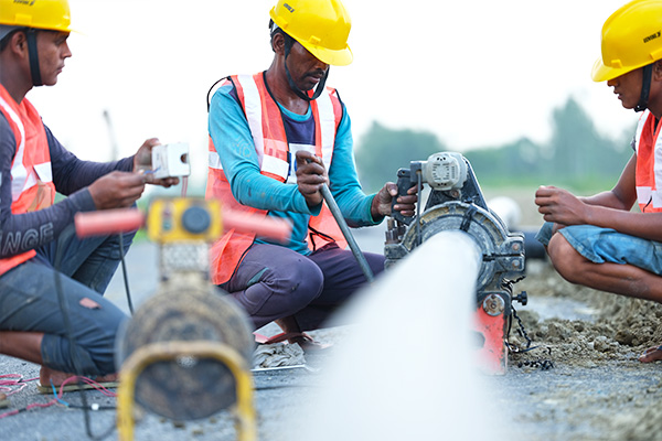 Laying Water Pipes